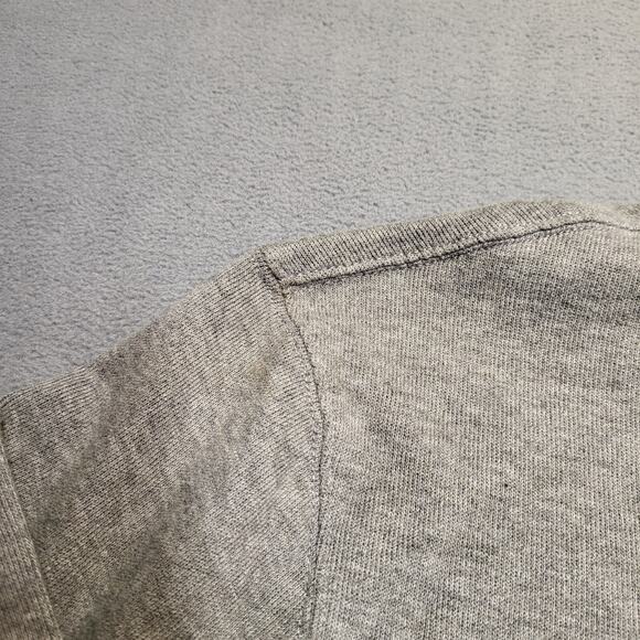 Polo Ralph Lauren Sweatshirt Mens M Gray Quarter Zip Pullover Flesh Pony - Picture 5 of 11